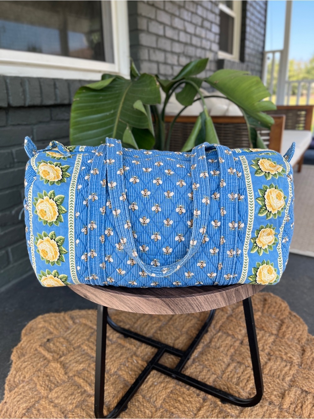 Vera Bradley Bees Small Duffel Bag